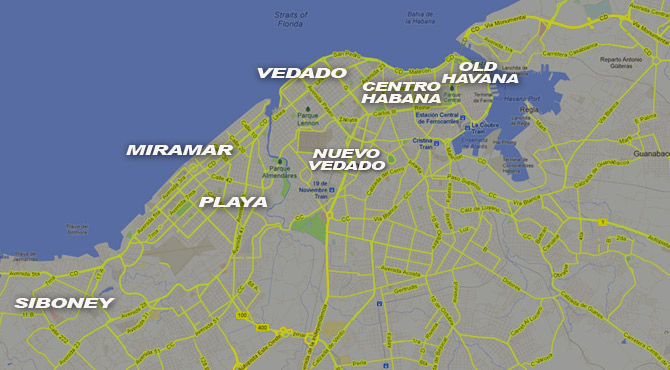 map havana
